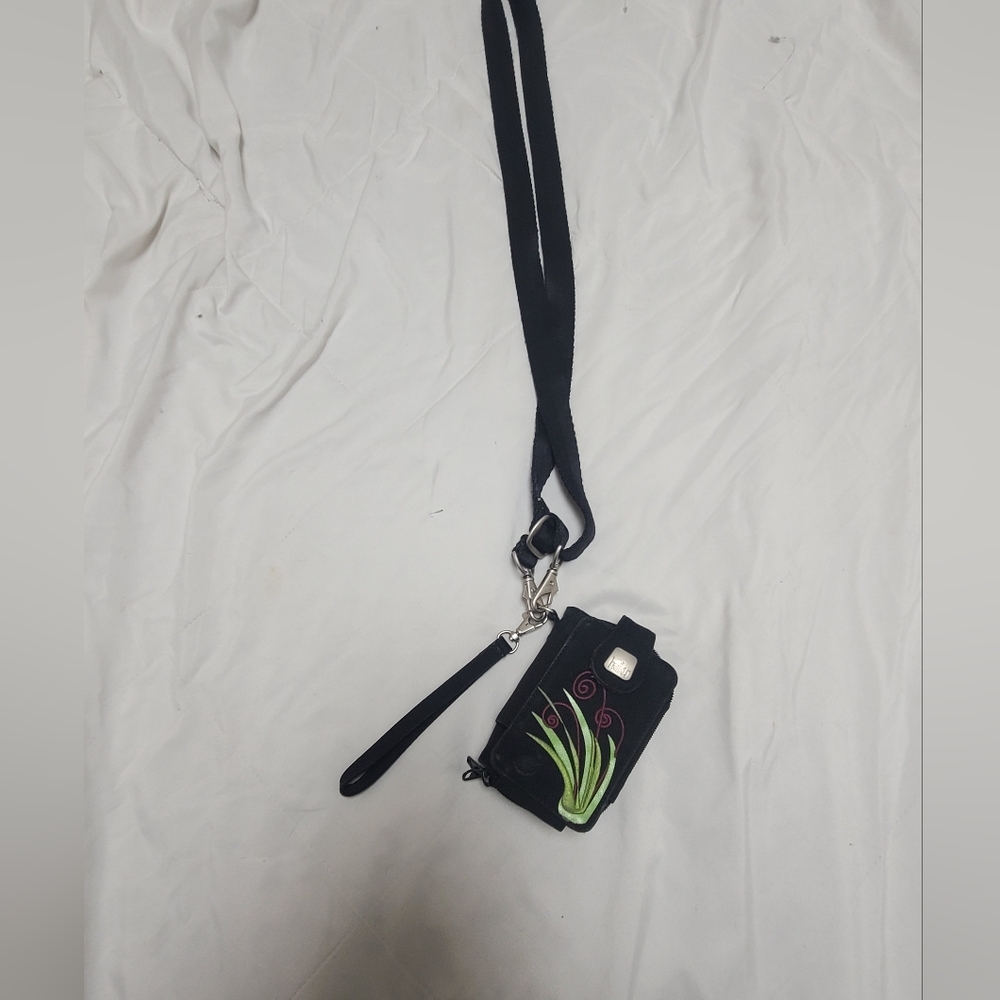 Haiku Stylish Black Phone Case Wallet with Green and Purple Design - Picture 7 of 8